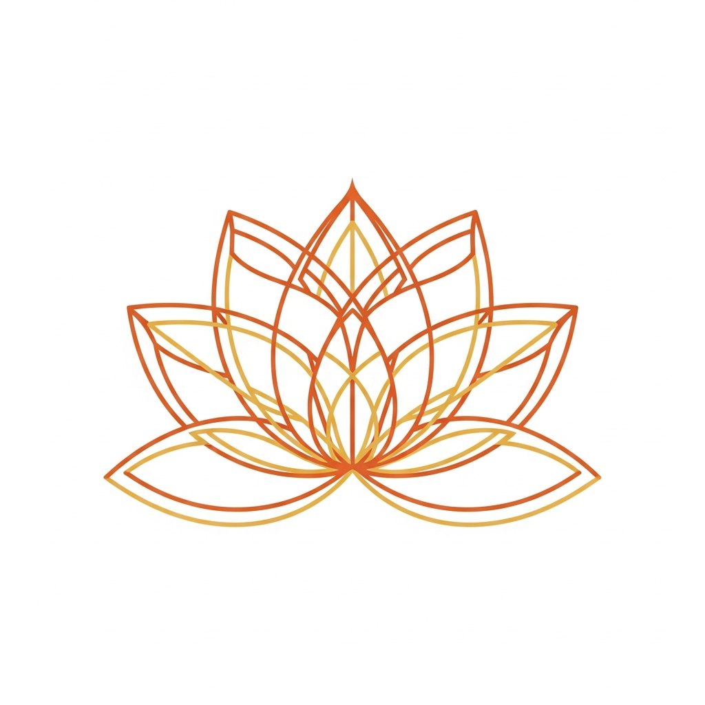 Lotus mandala — tap surface for the Japa Counter